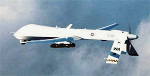 Predator UAV with Hellfire missile