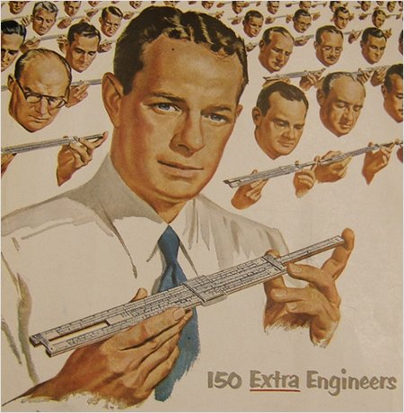 An IBM Electronic Calculator speeds through thousands of intricate computations so quickly that on many complex problems it's just like having 150 EXTRA Engineers An IBM Electronic Calculator speeds through thousands of intricate computations so quickly that on many complex problems it's just like having 150 EXTRA Engineers