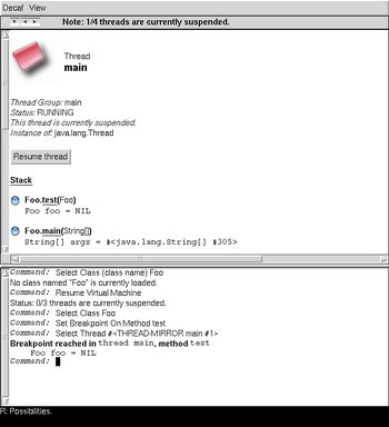 decaf java debugger