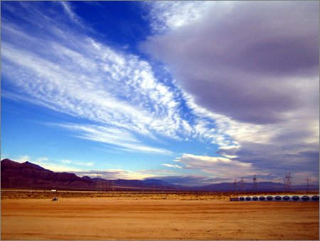 desert sunrise in primm