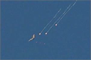 f16 dropping flares by adnan hajj