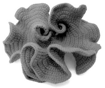 crocheted model of hyperbolic plane by daina taimina crocheted model of hyperbolic plane by daina taimina