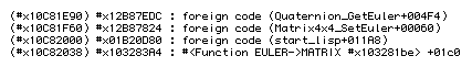 screenshot of debugging MCL in macsbug