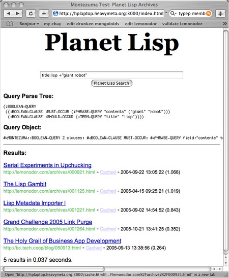 Montezuma web test