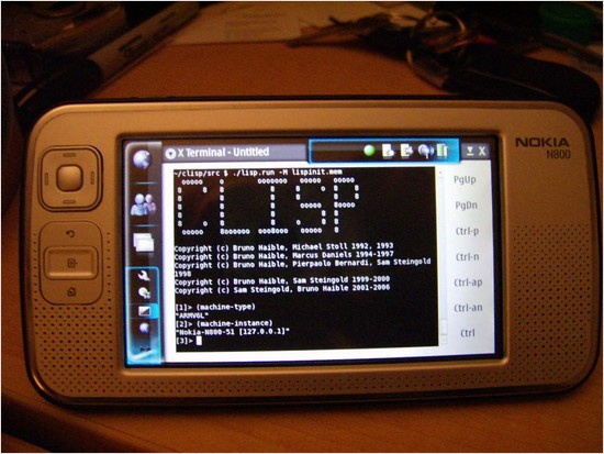 clisp running on a nokia n800